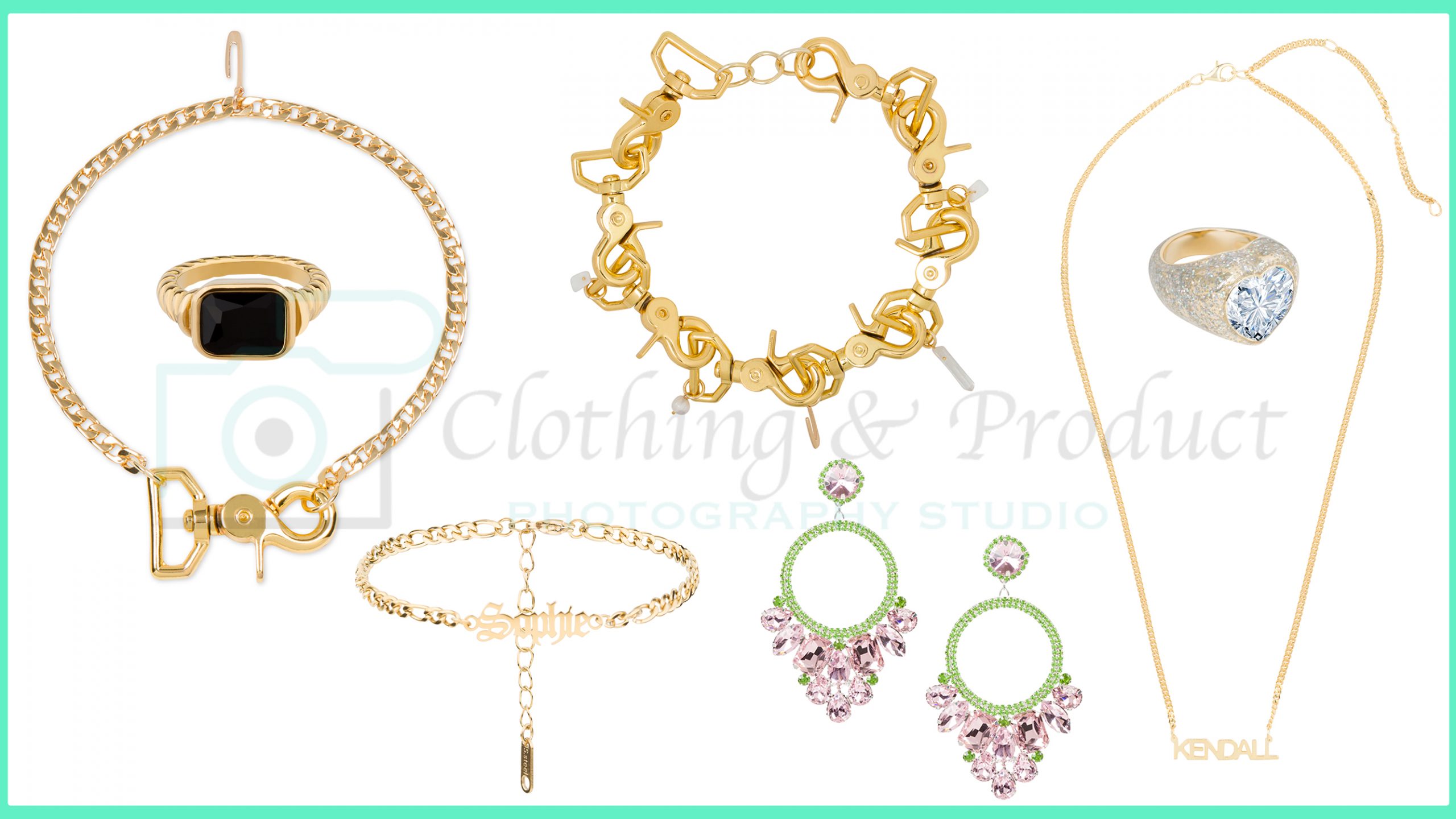 Jewelry items photography
